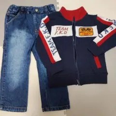 FOインターナショナル 95 パーカー ジーパン コーデ RUSTICBLUE