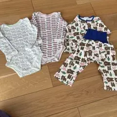 翌日匿名発送　90 ユニクロ　リサラーソン　ロンパース