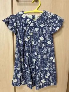 petit main 花柄 半袖ワンピース 100