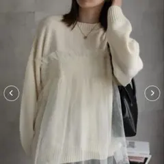 sakishima ホワイトニットセーター