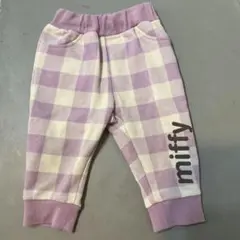 miffy チェック柄パンツ 95cm未満