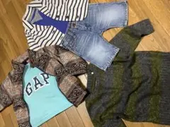 ラングラー　デニム　gapジャケット　シャツ　セーター