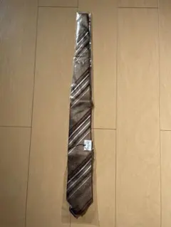 シン様専用ブラウン ストライプ ネクタイ 未使用
