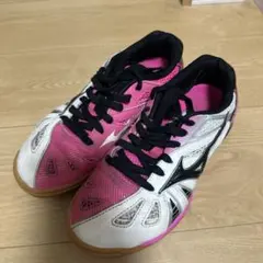Mizuno 卓球シューズ 女性用 ピンク/ホワイト