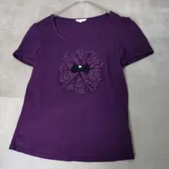 TO BE CHIC 半袖カットソー リボン 花柄 バイカラー - メルカリ