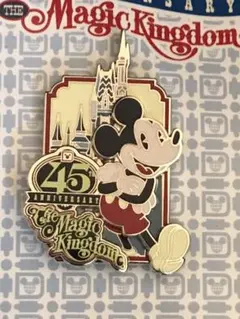 ウォルトディズニーワールド マジックキングダム 45周年 ミッキー ピン