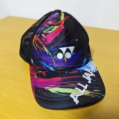 YONEX 2025 ALLJAPAN メッシュキャップ 黒金 - メルカリ