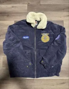 古着GEORGIA ジョージア コーデュロイジャケット ネイビー 非売品 限定 