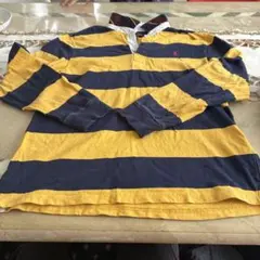 Polo Ralph Lauren ラガーシャツ 長袖 イエロー ネイビー