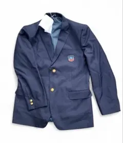 新品未使用　大阪　府中中学校　制服　紺ブレザー　金ボタン　校章入り　Lサイズ