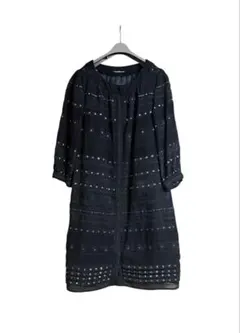 VIVIENNE TAM♡ヴィヴィアンタム ワンピース シアー袖 ドットボーダーのサムネイル