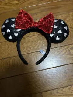 ミニーマウス ブラック　スパンコールカチューシャ とテレサ ブーデザインセット