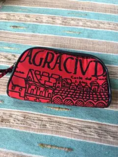 [新品]ペルー製　世界三大綿　ピーマ綿　シルバニア社　ポーチ　ミニポーチ
