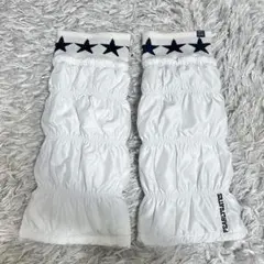 【美品】パーリーゲイツ　レッグウォーマー　ホワイト　星　スター