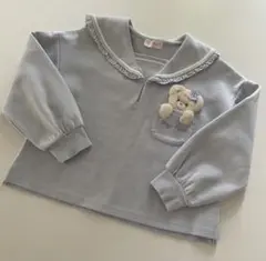 mezzopiano☆メゾピアノ くまポケット セーラー襟 トップス☆130