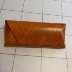 【新品】封筒型メガネケース ブラウン