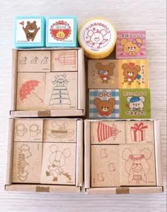 くまのがっこう ジャッキー スタンプ 6点セット フェリシモ はんこ