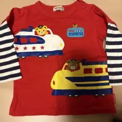 ミキハウス 赤い長袖Tシャツ 80