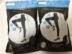 BELLE SERIES リブ着圧レギンス 3XL ブラック2枚