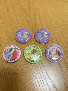 ディズニー刺繍缶バッジ　5個セット