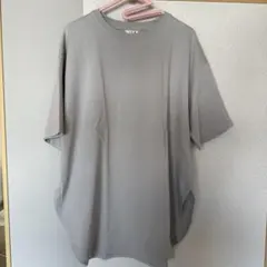 グレー 半袖 Tシャツ サイドスリット