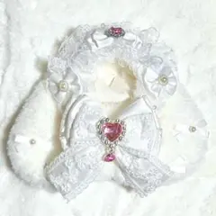 ぬい服 着ぐるみ にじぱぺっと 10cm 11cm 垂れ耳 白 ホワイト ピンク