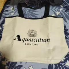 Aquascutum トートバッグ ベージュ/黒