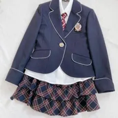 【美品】フォーマルスーツ4点セット/卒業式/入学式/150/ネクタイ/スカート