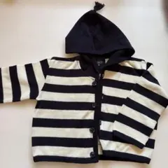 コムサデモード：COUCHE TÔT ストライプ カーディガン