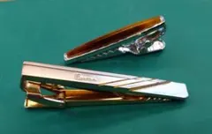 ネクタイピン（タイバー）2個セット、（Luciano Forneris）ブランド