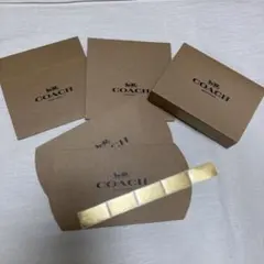 COACH ギフトボックス シール　5個セット　ラッピング　プレゼント