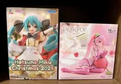 初音ミク クリスマス 2025　桜ミク Desktop Cute　フィギュア2点