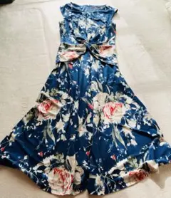 LAUREN RALPH LAUREN 花柄ノースリーブワンピース