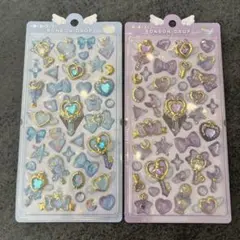 クーリア　ボンボンドロップシール　まじかるボンボン　マジカルボンボン　紫　水色