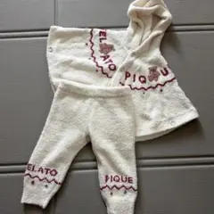 gelato pique フリースポンチョパンツセット