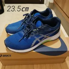 ASICレーザービームキッズスニーカー/ブルー系23.5㎝