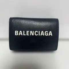 BALENCIAGA ネイビー 三つ折り財布
