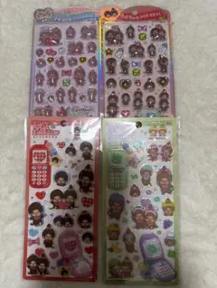【正規品】新品モンチッチ うるちゅる 平成はっぴ～フォン 4枚セット