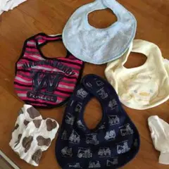 スタイ4点、ミトン2点セット