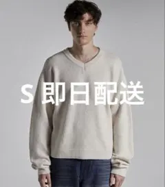 【即日配送】Parts Lab.ベーシックニット プルオーバー アイボリー S