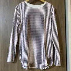 UNIQLO ユニクロ ボーダー長袖ラウンドヘムTシャツ M
