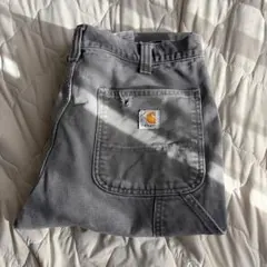 Carhartt グレー リラックスフィット ワークパンツ 33×30