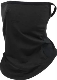 男女兼用 UVカット フェイスカバー 黒