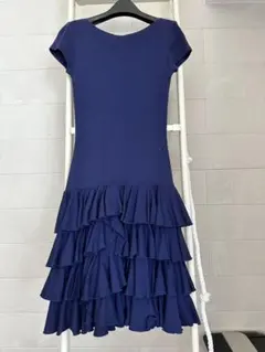 RALPH LAUREN SPORT ネイビー フリル ワンピース M