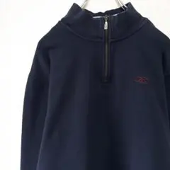 Reebok リーボック ハーフジップ スウェット 刺繍ロゴ M 672