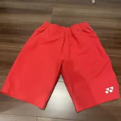 YONEX レッド ハーフパンツ ASIA XS