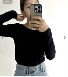 神戸レタス✖️yuiコラボ　ブラック M バックオープン 長袖