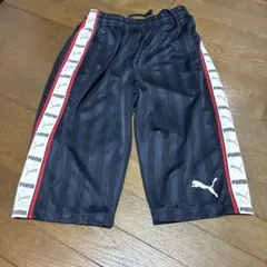 PUMA ストライプ ハーフパンツ M ネイビー