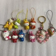 ご当地キティ 根付 ストラップ キティちゃん 平成レトロ こけし 東京