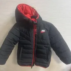 Nike ダウンコート 黒/赤 100cm~